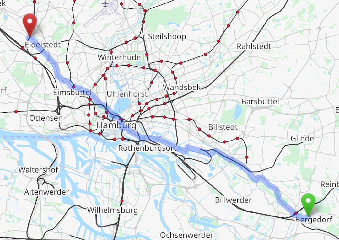 StadtRad Hamburg Longest Distance Trip